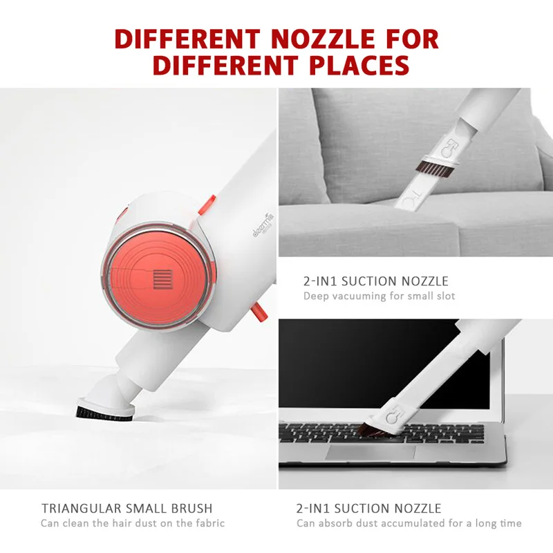 Deerma VC25 Handheld Vacuum Cleaner Wireless 0.7L 10KPa Large Suction Stick Aspirator Mute For Home 2020 New | Бытовая техника