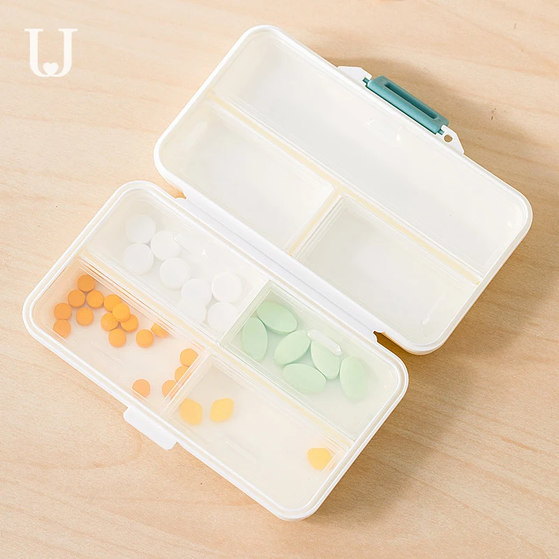 Чехол органайзер для таблеток высокое качество PP двойной герметичный