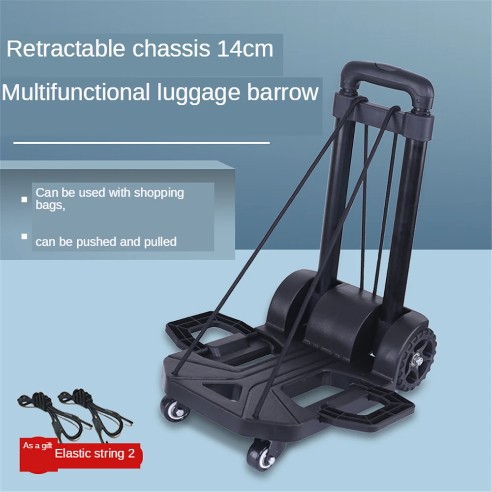 

B-LIFE Lightweight Folding Hand Cart Dolly Fold Up Hand Truck Portable Utility Moving Shopping Trolley with Waterproof Bag