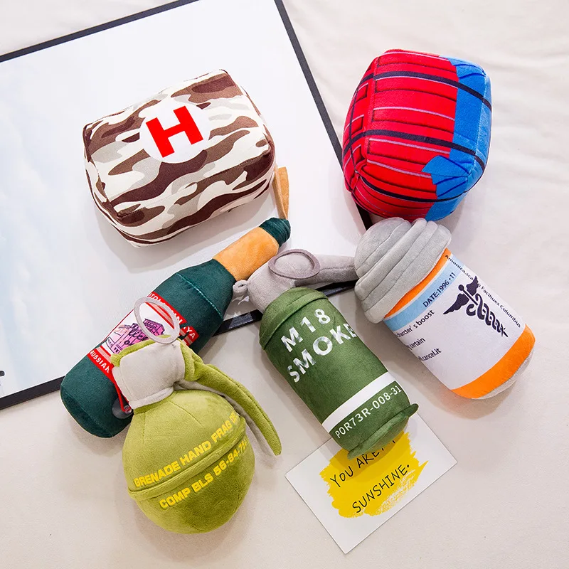 Мягкие подушки из мультфильма PUBG для игры аниме плюшевая игрушка коробка капель