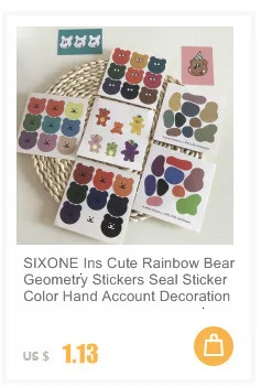 SIXONE 1 шт., наклейка с арахисовыми собаками, японская Милая наклейка, дневник, блокнот, декоративные советы, милые канцелярские наклейки s