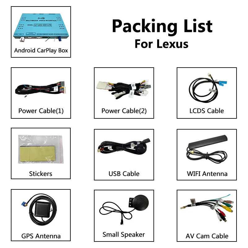 Видеоинтерфейс с GPS навигацией на Android для Lexus UX250 сенсорной панелью управления 2018