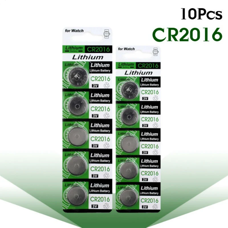 

10PCS 3V Lithium Button Battery CR2016 DL2016 BR2016 ECR2016 KL2016 KCR2016 Factory Price Wholesale