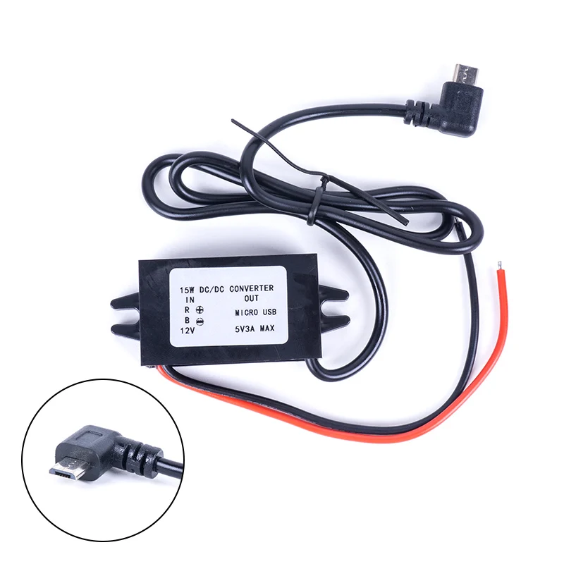 Micro Конвертер USB DC 12V 24V 36V 48V(8 V-с алюминиевой крышкой, 50В) до 5V 3A Micro Mini USB понижающий преобразователь регулятор Напряжение DC Мощность Конвертеры - Цвет: Micro