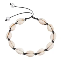 new fashion handmade rope shell necklace charm summer conch seashell collar choker necklace boho beach jewelry for women girls