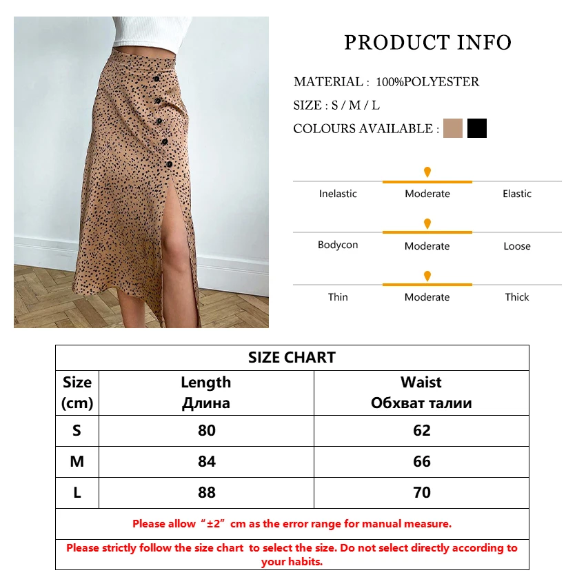 

Clacive Sexy Print High Waisted Midi Skirts Women Fashion Casual Loose Split Office Long Summer Skirt Buttons Zipper Streetwear