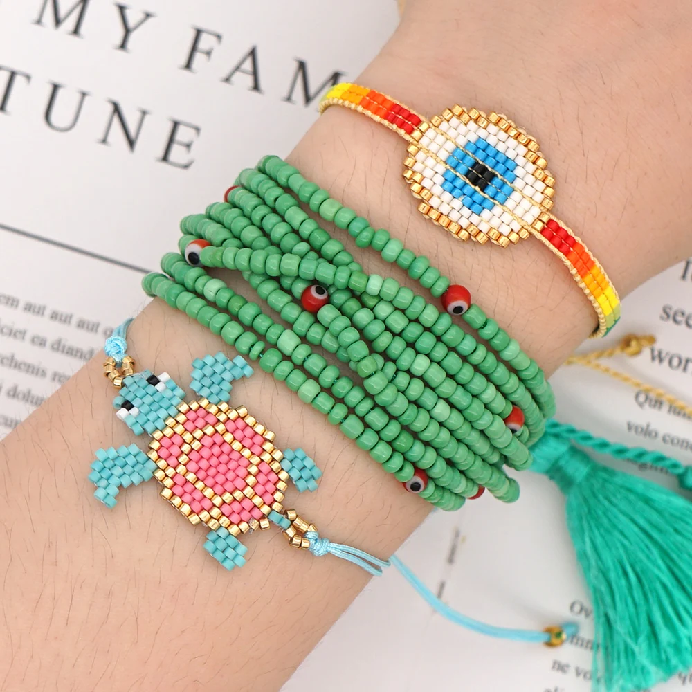 Браслет Go2boho MIYUKI для женщин ювелирные изделия браслеты дружбы богемные летние
