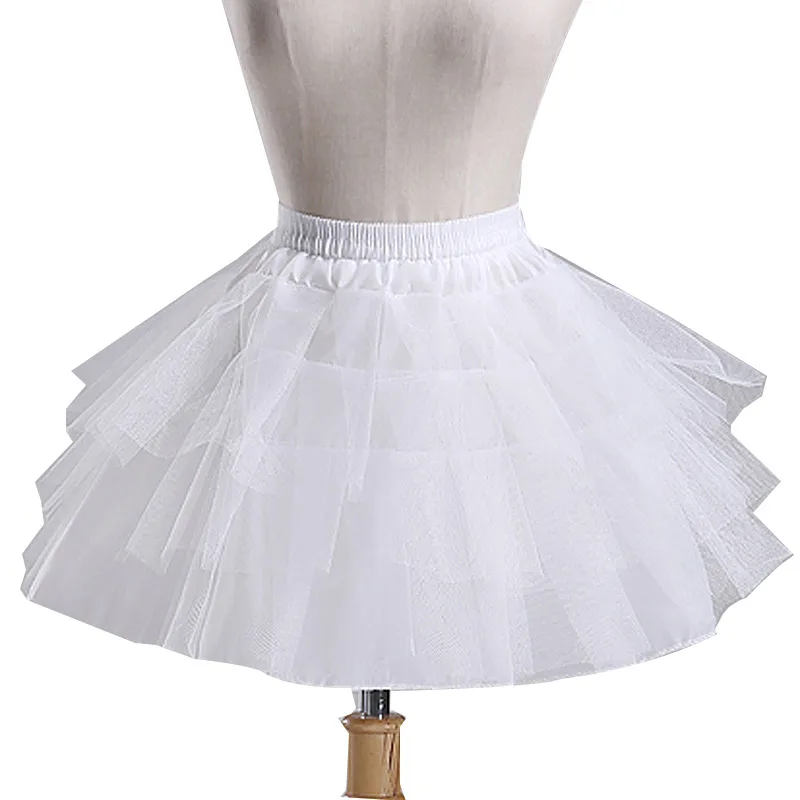 

Yoliyolei Waistline Adjustable Flower Girls Underskirt Cosplay Party Short Dress Lolita Free Size Petticoat Ballet Tutu Skirt