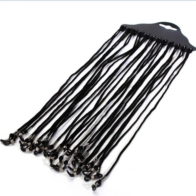 

Hot Sale Black Adjustable Neck Cord Strap String Landyard Holder For Eyeglass Glasses Sunglasses 12pcs/lot