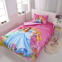 pink princess bedding set for girls bedroom decor twin quilt duvet cover set single bed sheet baby kids home children linens 3d