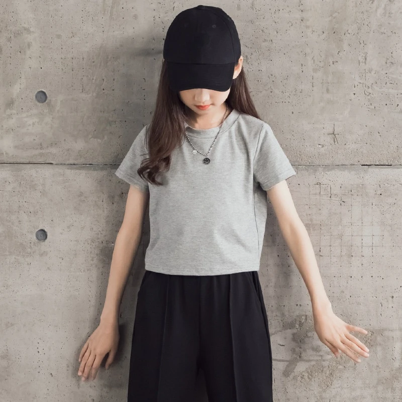 

Girls Summer Set 2021 Tee and Pants Kids Suit Children Clothes Teen Two Pieces Set Cotton Soft Thin Mosquito Casual,#6175