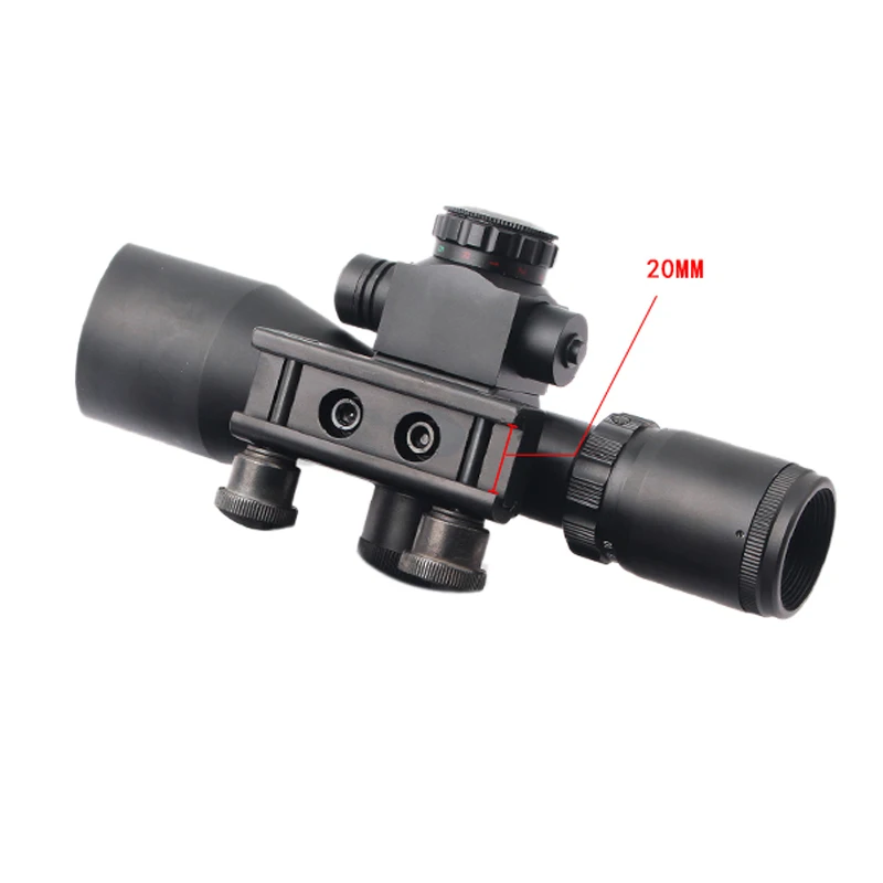 2 5-10x40 оптический прицел для винтовки круглая точка охотничий зеленый/красный