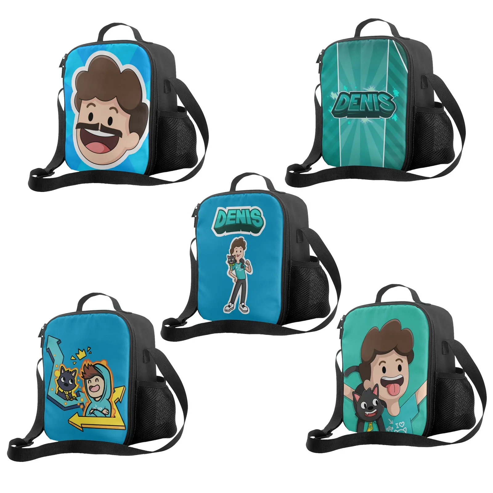 

Сумка для ланча для повседневного использования Denis, сумка-тоут, Ланч-бокс, Термоизолированный Ланч-бокс с регулируемым плечевым ремнем