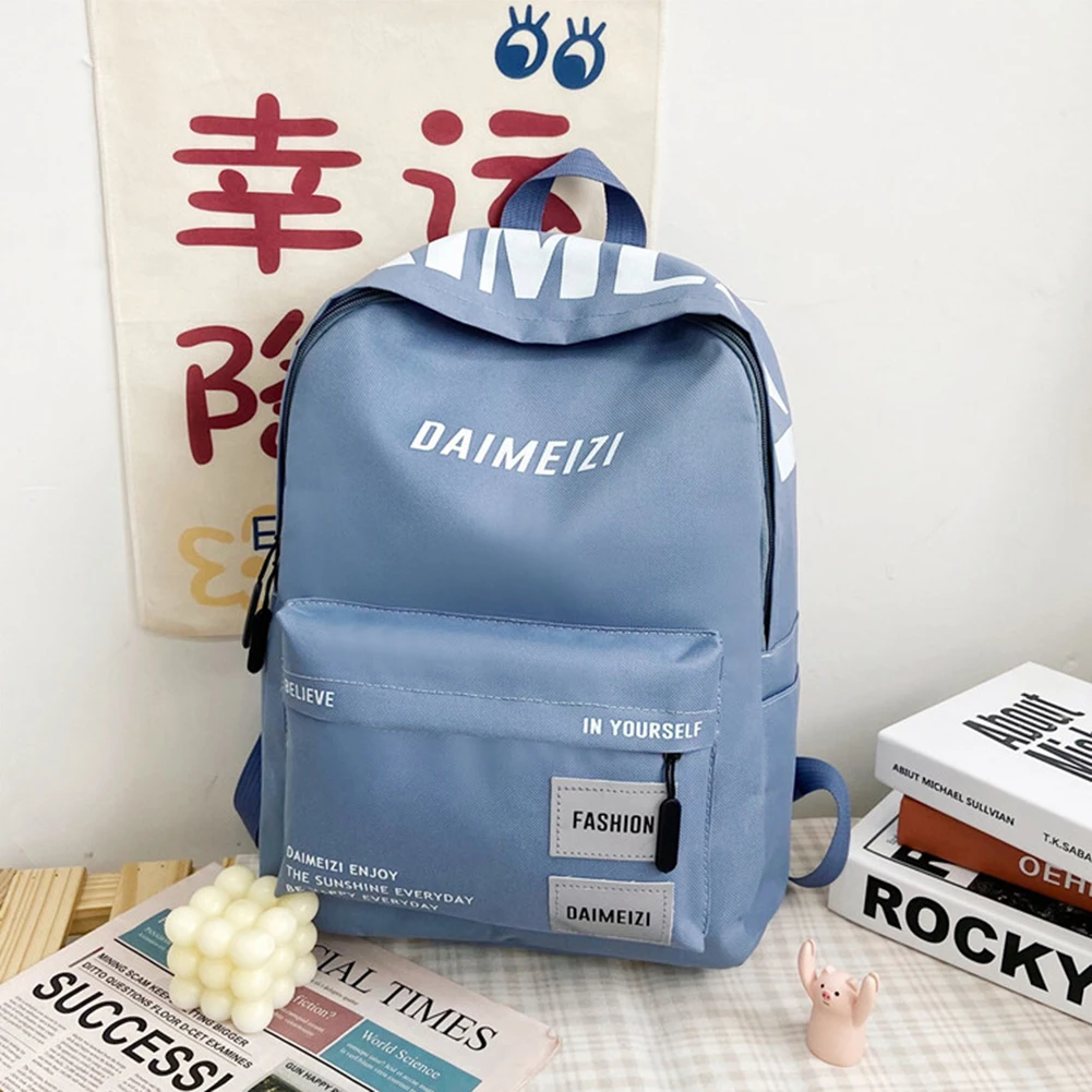 

Harajuku Women Mochila Preppy Style Letters Print Backpack Oxford Cloth Large Capacity Knapsack Travel School Rucksack