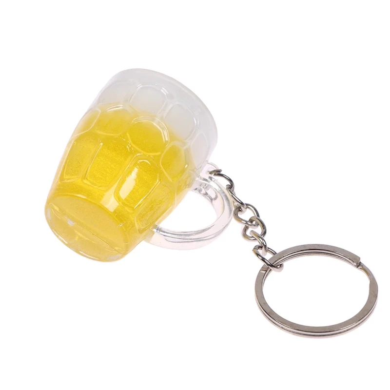 Миниатюрный креативный крутой милый полимерный брелок для пива и автомобиля