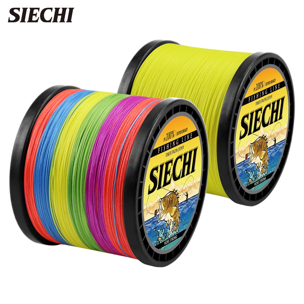 

SIECHI 4 Strands PE Braided Fishing Line 300M 500M 1000M X4 Tresse Peche Saltwater Weave Multifilament Accessories