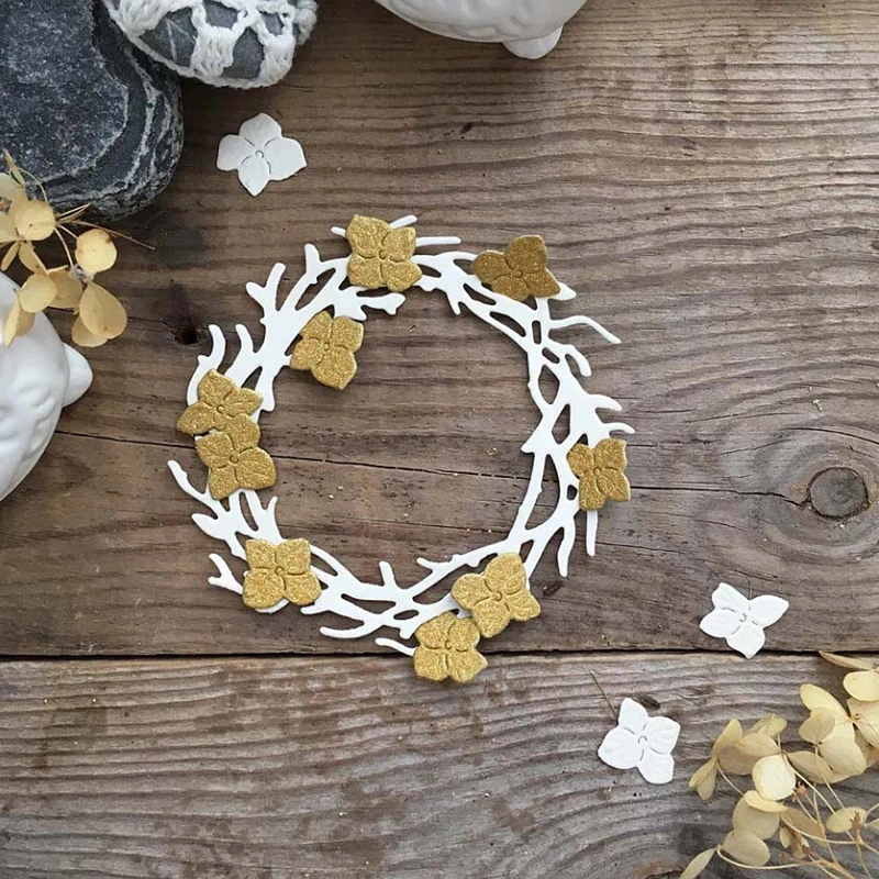 Цветочный набор металлические шаблоны для рамки скрапбукинга тиснения бумаги