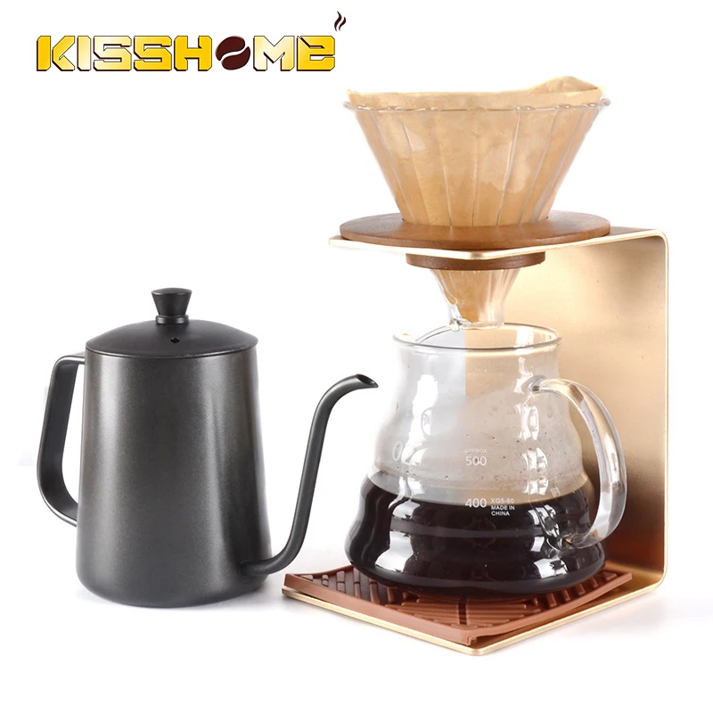 Дырокол для кофе V60 металлический фильтр чашка Золотой/черный/Серебряный