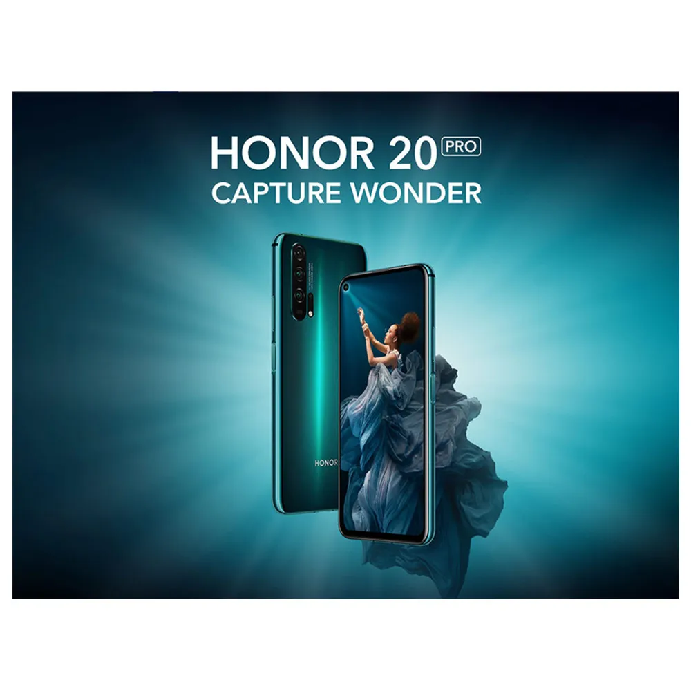 Телефон Honor 20 Pro на Android с глобальной прошивкой 48 Мп + 32 МП сканер отпечатка пальца