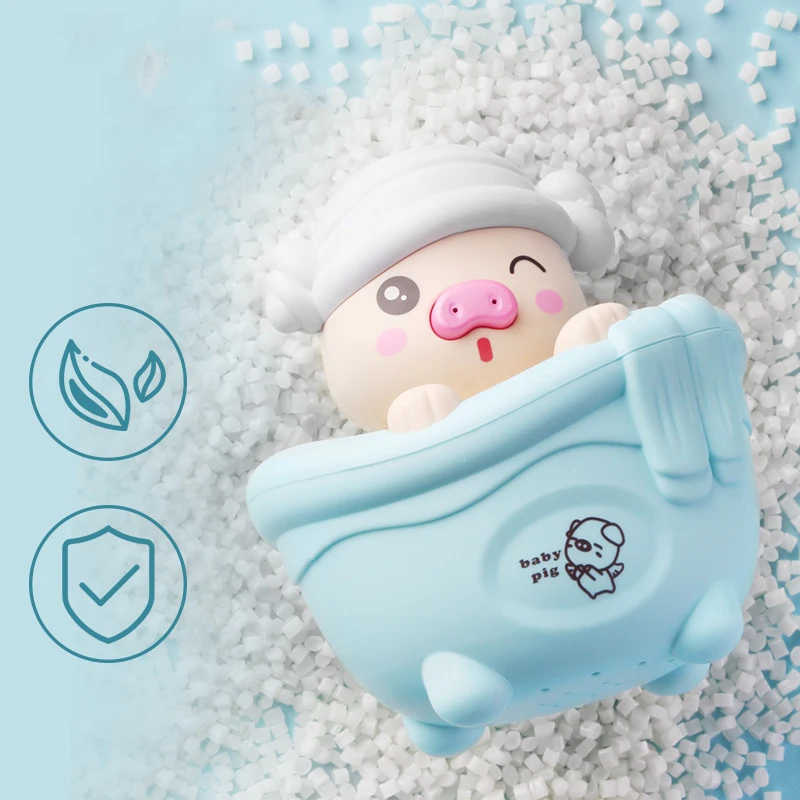 

1PCS Baby Bathing Toy Cute Cartoon Pig Water Spray Sprinkler Classic Baby Water Toy Infant Swim Clockwork Kids Beach Toy