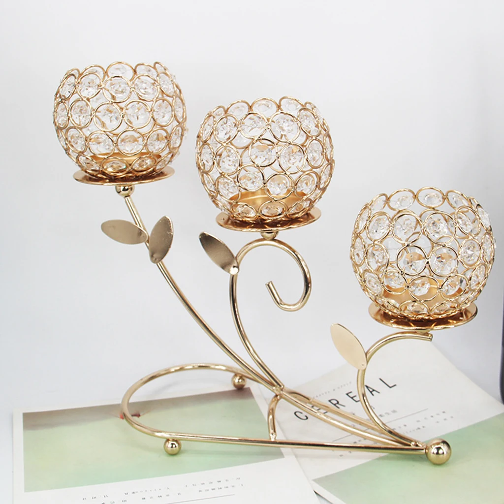 Подсвечник 3 Arm Candelabra Настольный центральный элемент для шкафа домашний