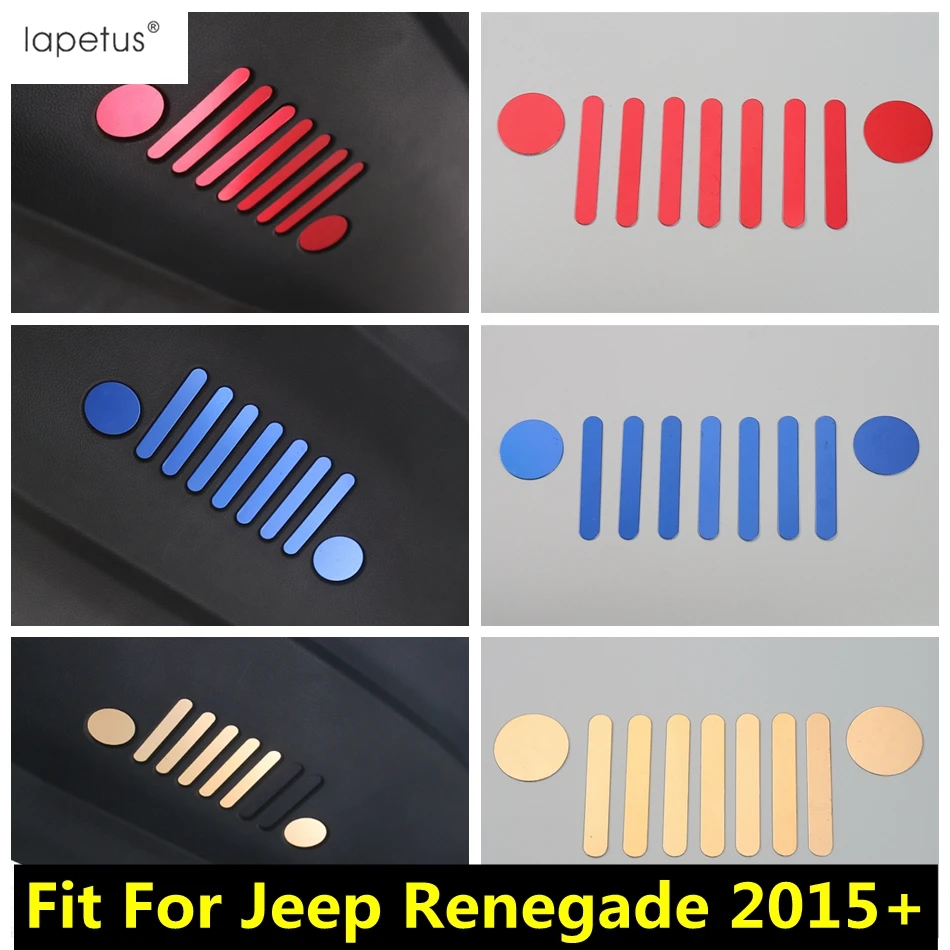 

Lapetus Accessories For Jeep Renegade 2015 - 2020 Tailgate Tail Door Inside Emblem Vehicle Decoration Molding Cover Kit Trim