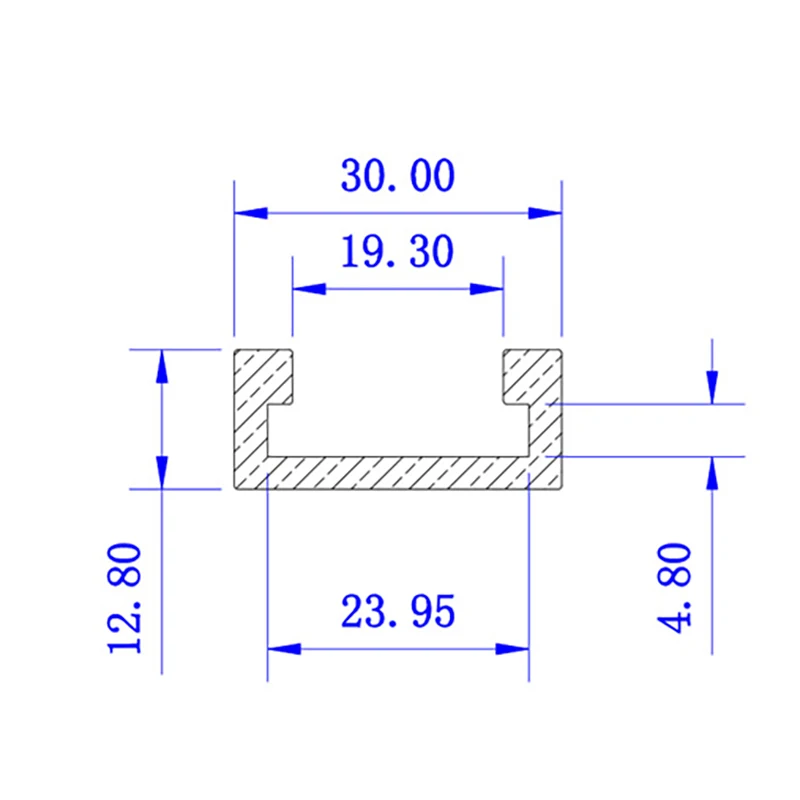 100 500 мм деревообрабатывающее Т образное отверстие для колец из алюминиевого