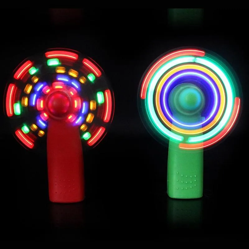

Mini Portable LED Colorful Luminous Fan Toy Pocket Travel Toys Fan Handheld Children's Gift Interesting Cool Air Fan Educat C3Z7