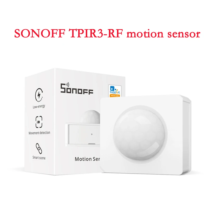 

SONOFF PIR3-RF Smart Motion Sensor detector Smart Home Security Alarm system Work With SONOFF 433Mhz Bridge eWeLink APP