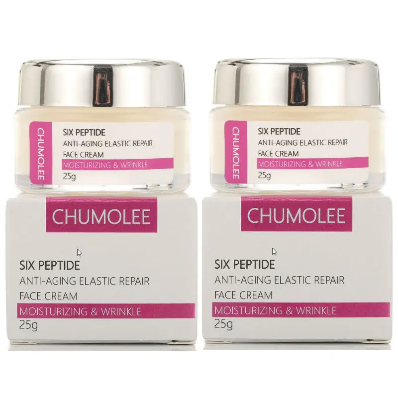

*2pcs Chumolee Six Peptide Face Cream Anti Wrinkle Anti Aging Dry Skin Hydrating Firming Peptide Day Night Cream Skin Care