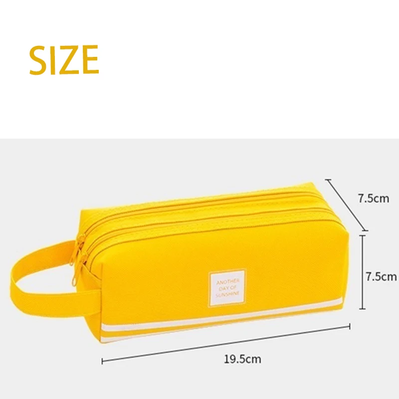 1 шт. корейский креативный простой цветной Большой Вместительный чехол для