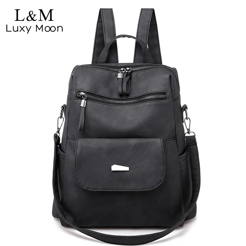 Мода Rugzak женский Mochila PU кожаные школьные сумки для девочек-подростков sac высококачественный Женский рюкзак для путешествий сумка для отдыха XA500H