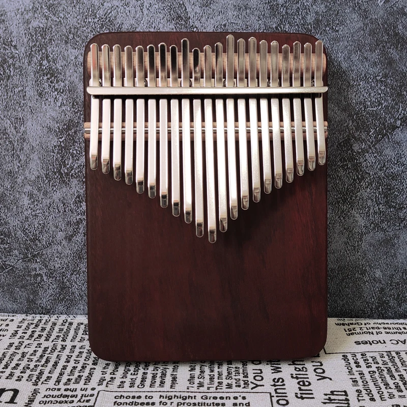Handmade Purpleheart Wood Kalimba 21 Key Keyboard Thumb Piano Musical Instruments For Friends Gift With Finger Piano Case