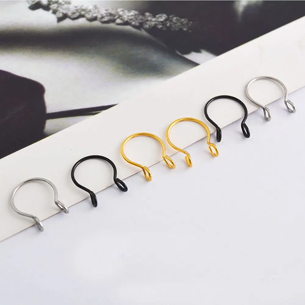 Титановая хирургическая сталь Поддельные не Пирсинг нос кольцо для унисекс тело