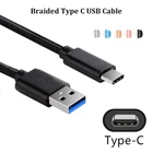 Плетеный USB-кабель Type-C для Samsung S10, S20 Plus, Sony L3, L4, XZ3, XZ4, XZ5, Google Pixel, 2XL, 3, 3a, 4 XL, OPPO, 0,25 м, 1 м, 2 м, 3 м