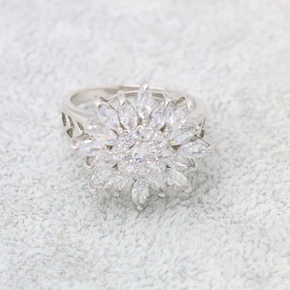 XUTAAYI цветок серебряные Свадебные Ювелирные наборы для женщин Роскошные