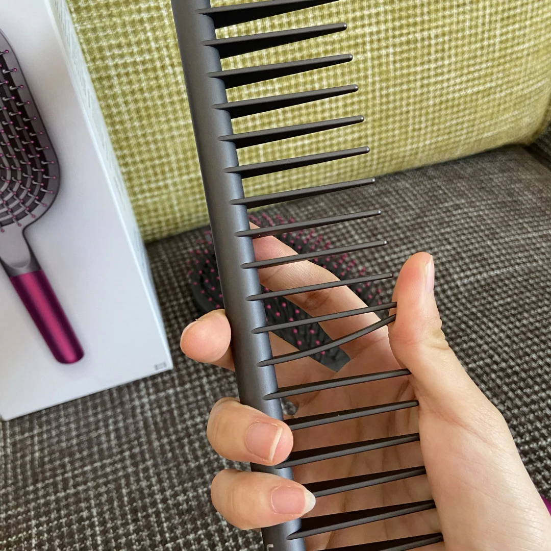 Dysoned-cepillo de dientes anchos para peluquer&iacute;a, rastrillo de aire para desenredar el pelo, masaje, Juego de 2 piezas, accesorios de herramientas-3