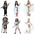 Children Boy Girl Ancient Egypt Egyptian Pharaoh Prince Princess Costume Kids Cosplay Clothing Greece Birthday Party Halloween