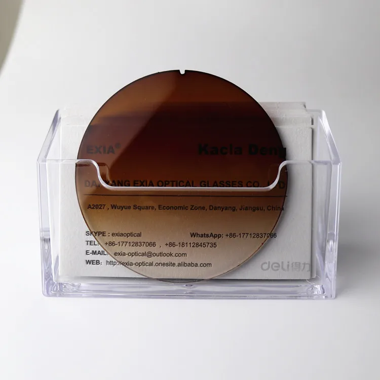 Линзы для солнцезащитных очков градиентный коричневый цвет UV400 основа кривая 6