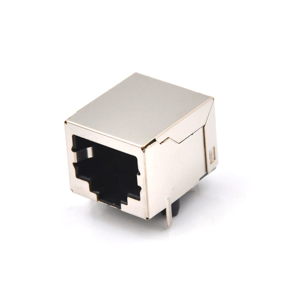 10 шт./компл. сеть Ethernet 8P 8C розетка разъемы 8Pin монтаж печатной платы RJ45 8P8C один