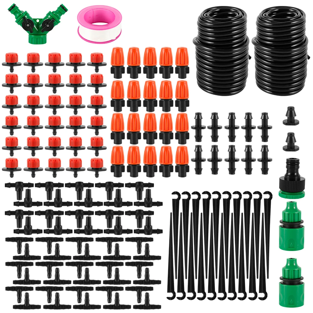 

Шланг капельного орошения 360, регулируемый шланг, 8 отверстий, 30 м, капельница с микро потоком градусов