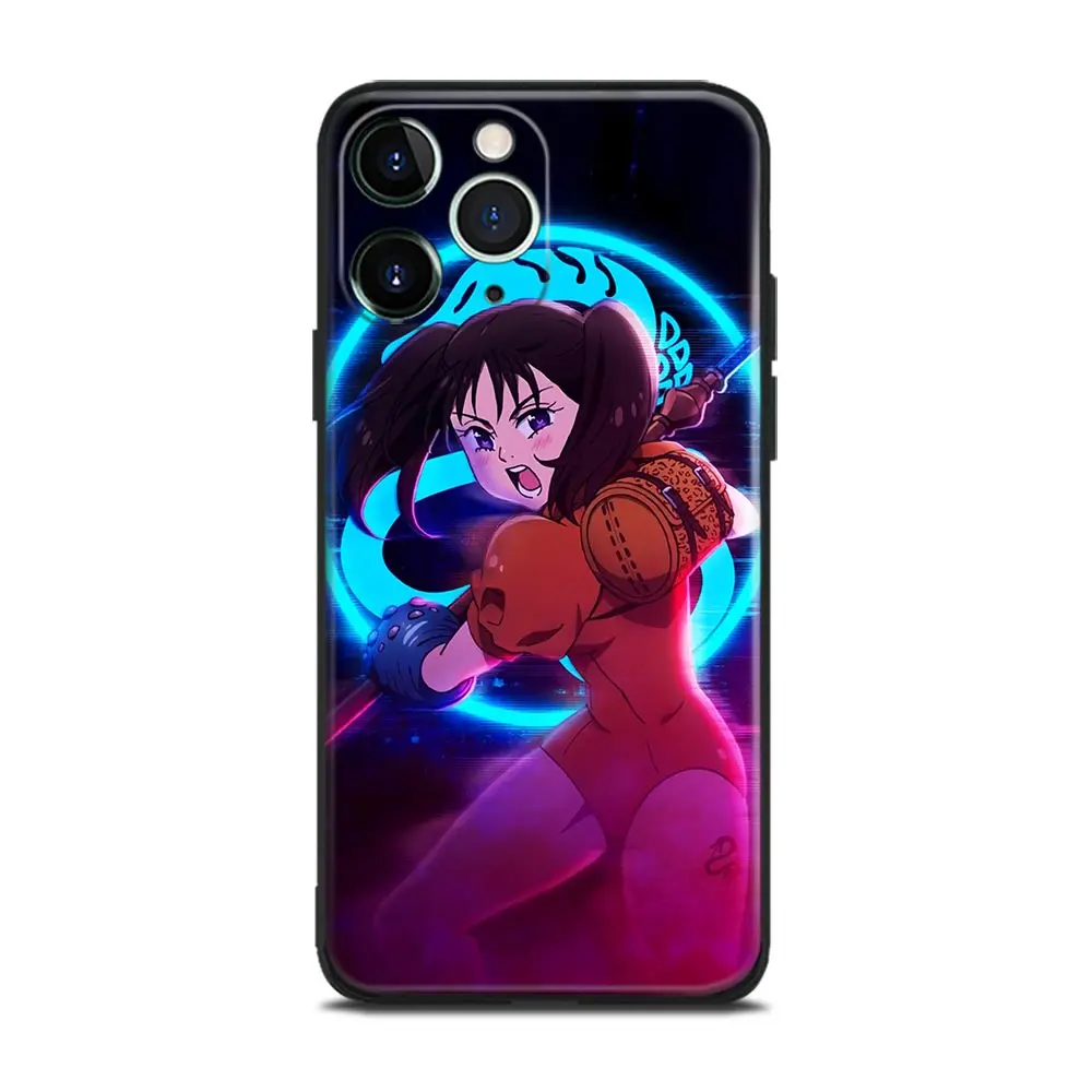 Diane Seven Deadly Sins Anime Soft TPU Glass Phone Case for IPhone SE 6s 7 8 Plus X Xr Xs 11 12 13 Mini Pro Max Samsung images - 6