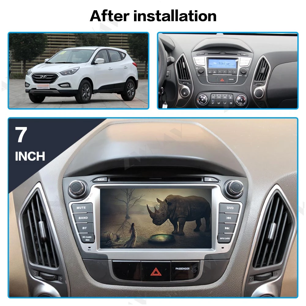 

Android 10.0 4+64G Car Multimedia Radio Player For Hyundai IX35 TUCSON 2009-2015 GPS Navi Stereo Recorder Head Unit DSP Carplay