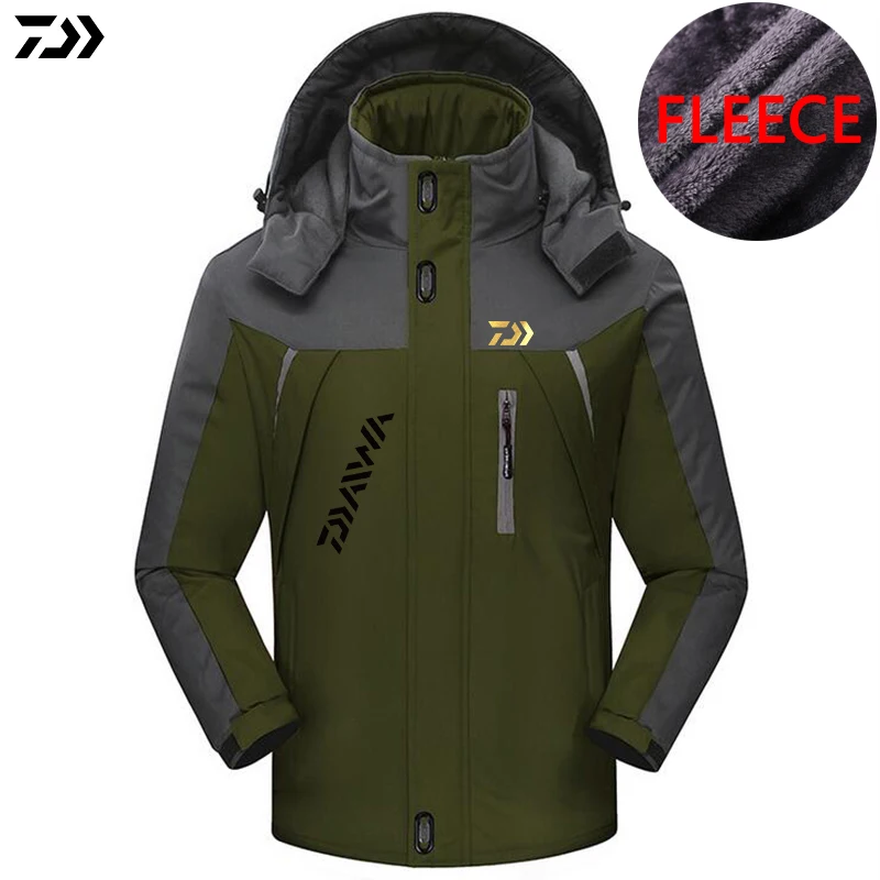 2020 Daiwa зимняя одежда для рыбалки плюс бархатные рыболовные куртки Уличная