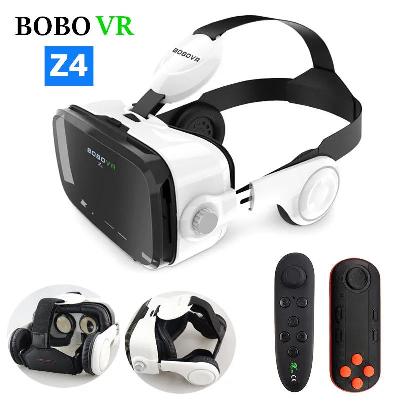 BOBOVR Z4 кожаный 3D картонный шлем виртуальной реальности VR очки гарнитура стерео BOBO