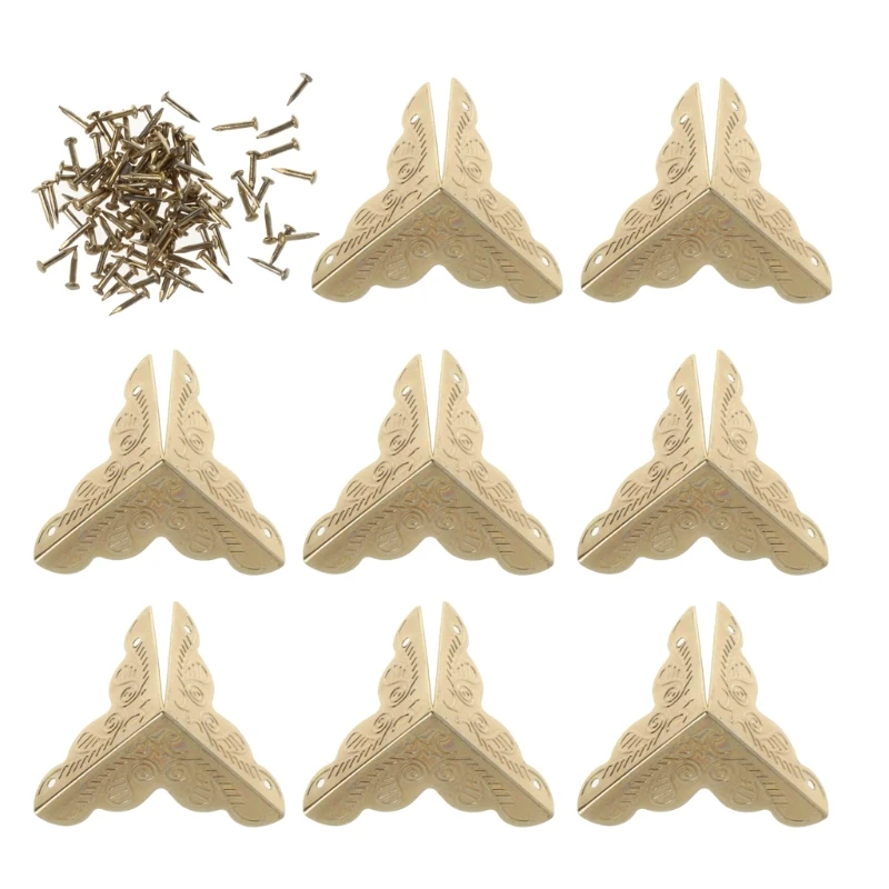 Новинка 2020 8 шт. антикварная коробка для ювелирных изделий угловые ножки