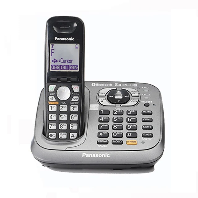 One Handsets Bluetooth Fuction DECT 6,0, цифровой беспроводной стационарный телефон с системой ответа, клавиатура, Домашние беспроводные телефоны, черный цвет - Цвет: One Handsets