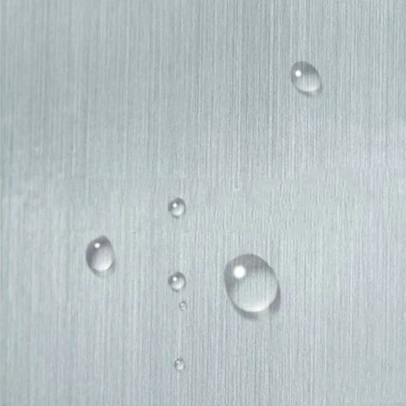 

Peel and Stick Metal Wallpaper Brushed Silver Stainless Steel PVC Vinyl Waterproof Wall Stickers for Livingroom Home Decor