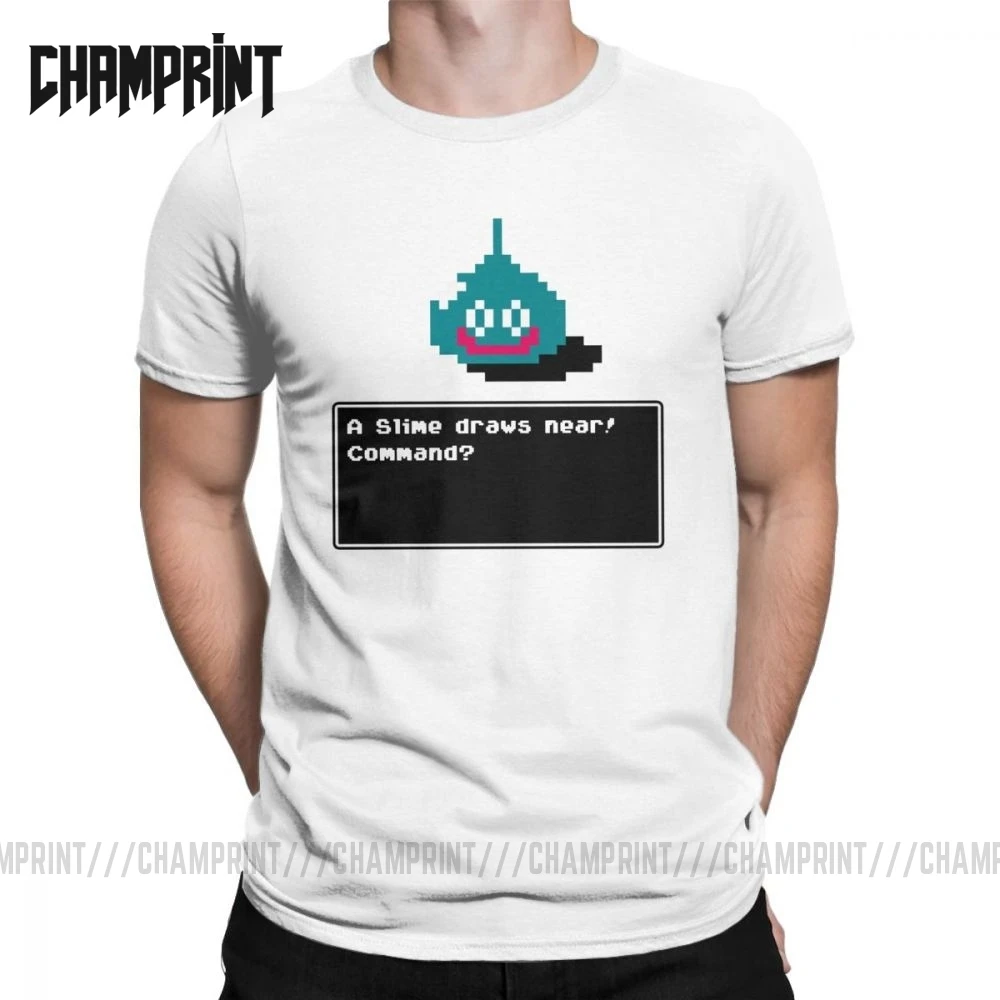 Футболка мужская хлопковая с коротким рукавом смешная рубашка рисунком слайма