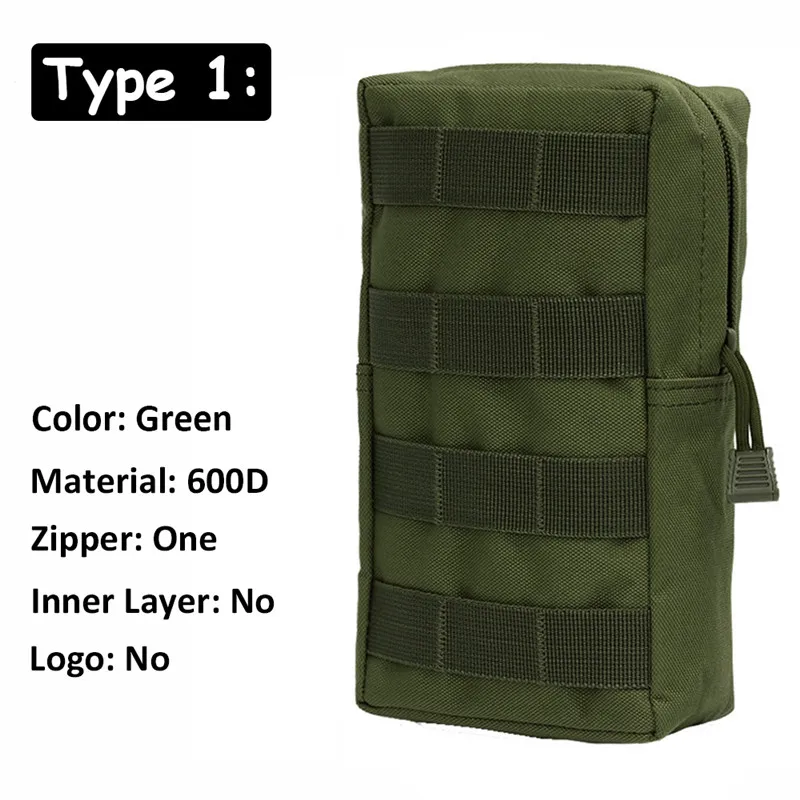 Type1 Green AIRSOFTPEAK Тактический сумка Мешок для Инструмента Сумка Талии Нейлон Моллe Военная Сумка Пейнтбол Открытый Охотничьи Сумки Спортивные Военные Сумки для охоты сумка для охоты охота сумка сумка мужская - Цвет: Type1 Green